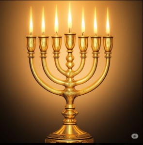 אהרן היה שמח ומקרטע לפני הנרות