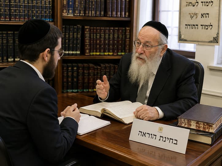  לא להעביר את 'קרובו' בְּכוּר הבחינה באופן קשה מאחרים