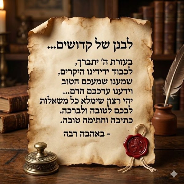  מדוע כתב "בנן של קדושים" במפורש ולא בראשי תיבות