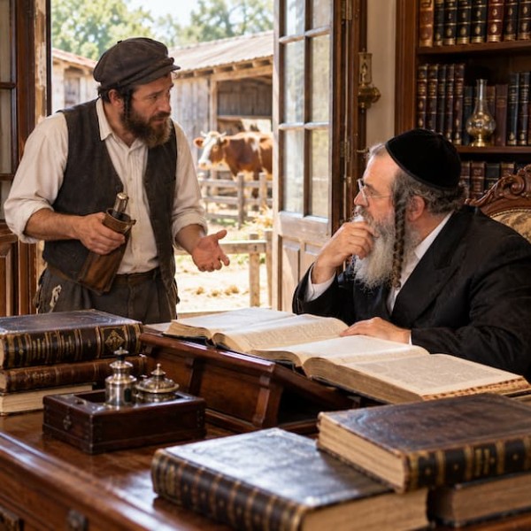  ת"ח בהכרעת איסור והיתר לעצמו