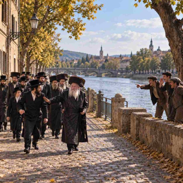  מדוע שמח הגר"ש בראך אבד"ק קאשוי שגויים צעקו עליהם בדרך לאמירת תשליך
